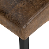 thumbnail of tectake Silla de comedor ergonómica - Juego de 4 marrón antiguo