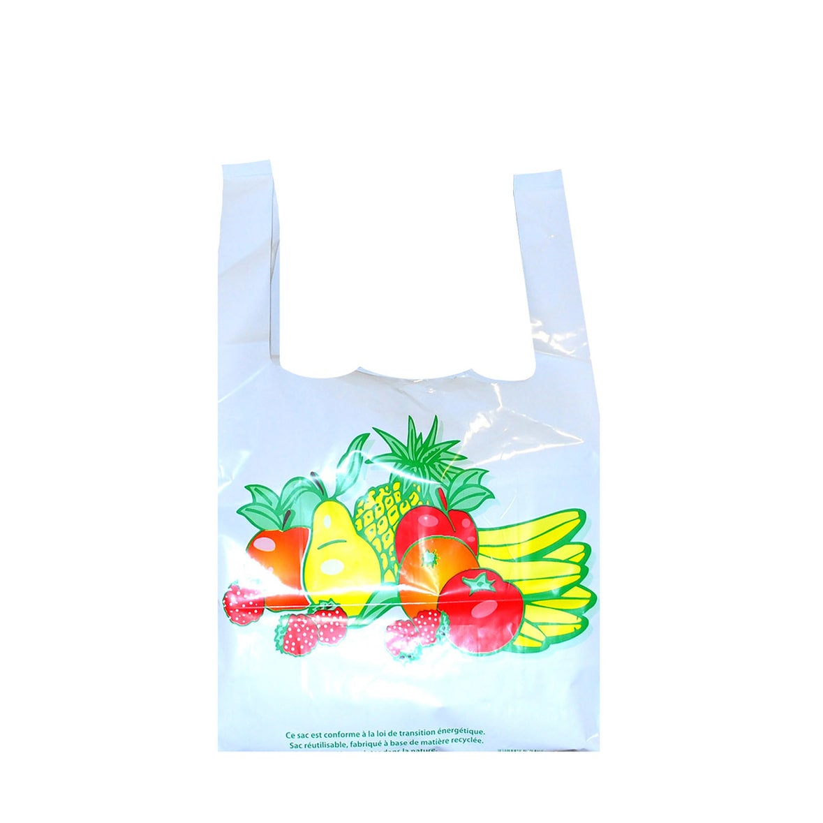 Sac fruits et légumes PEBD blanc 45 x 26 x 12 cm x 500 Evenplast - 116160
