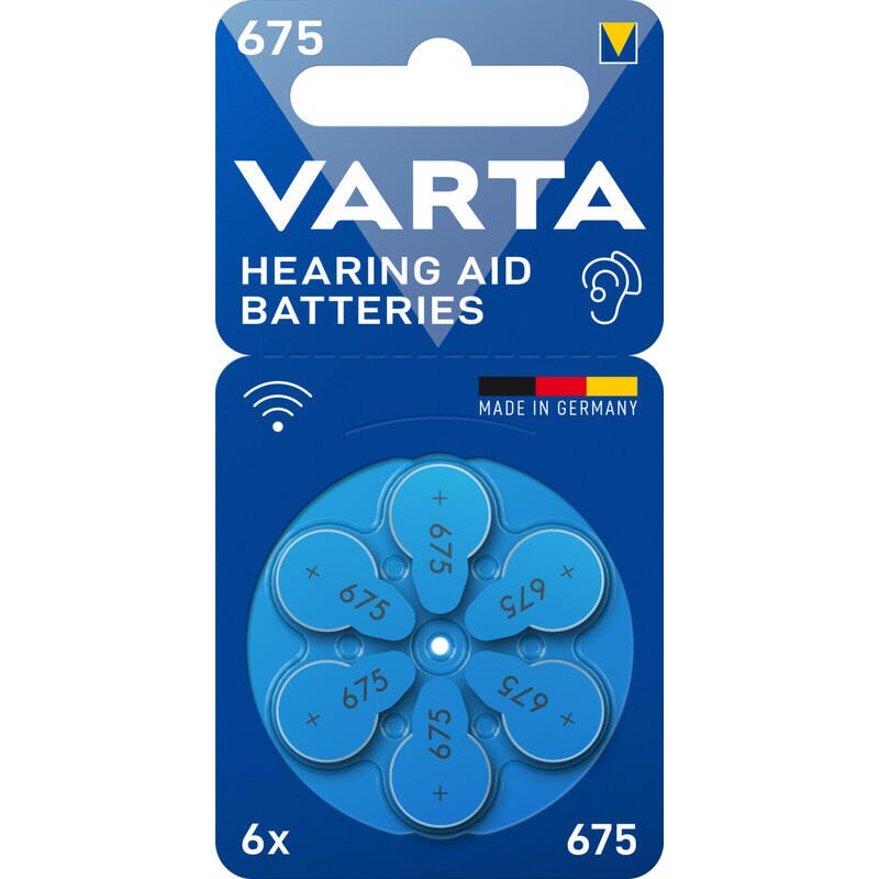 Bateria Zinco-Ar, 675, 1,4V Blister 6