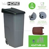thumbnail of WellHome - Conjunto de Caixotes do lixo Fechados 110L Azul e Preto 88cm
