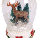 thumbnail of BURI Weihnachts-Glasdeko Schneekugel Weihnachtsdeko Winterdeko Hirsch Tannenbaum