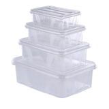 thumbnail of 32 Stück Aufbewahrungsboxen - 8 Stück 0,4 Ltr. + 8 Stück 0,7 Ltr. + 8 Stück 1,2 Ltr. + 8 Stück 2,1 Ltr. Volumen