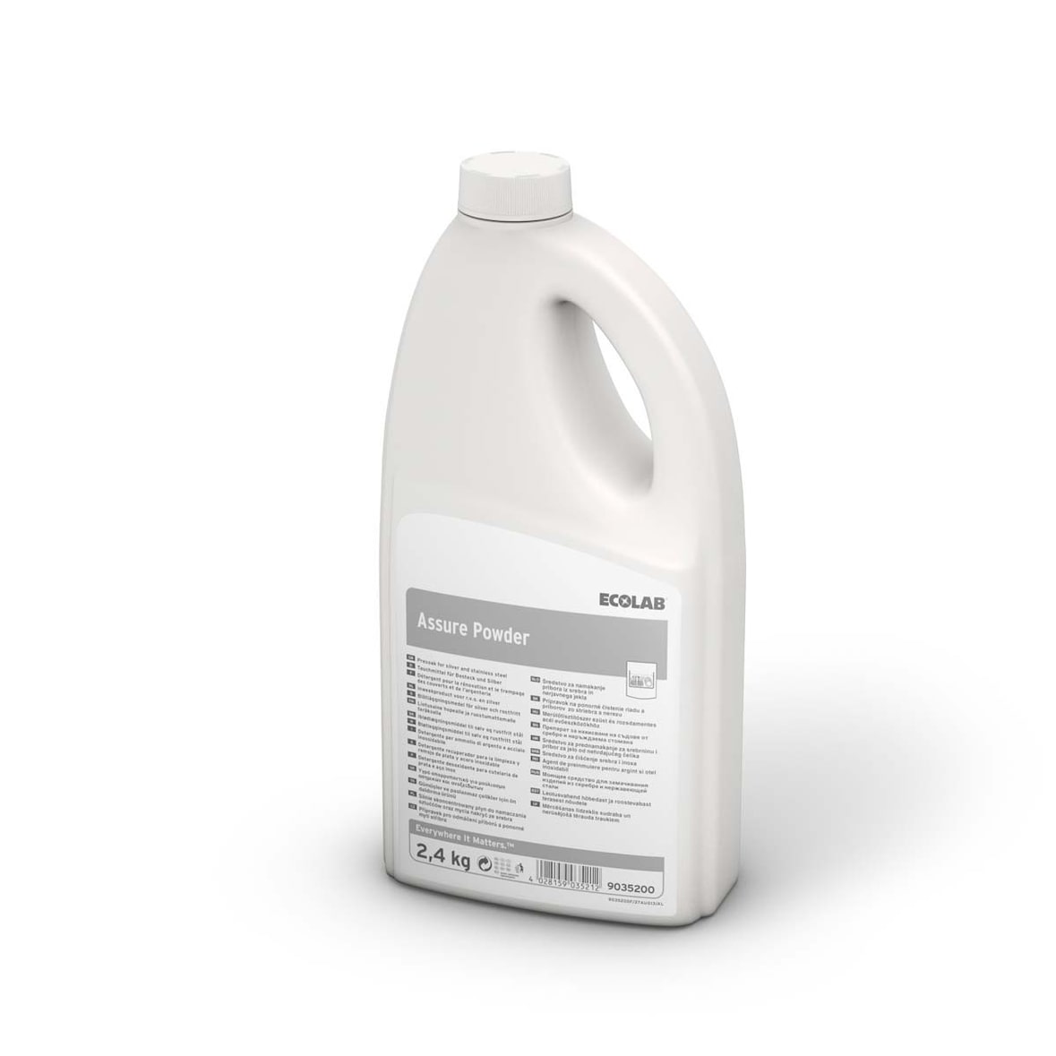ASSURE POWDER | Detergente para el remojo de cubertería de plata y de acero inoxidable - 2,4 kg