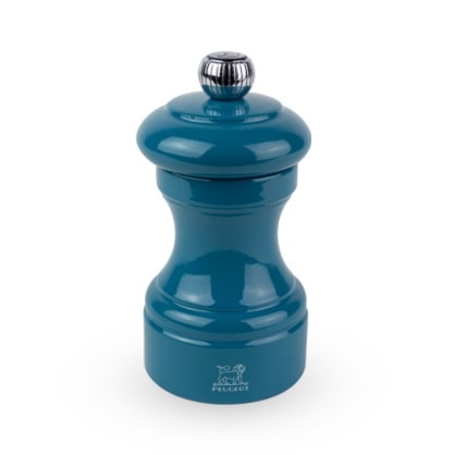 PEUGEOT Pfeffermühle BISTRO 10cm Pazifikblau Buchenholz Lackiert Stahlmahlwerk