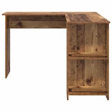 thumbnail of Bureau d'angle avec étagère Bois Ancien 140 x 113,5 x 75 cm Modèle Solaris Évasion