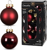 thumbnail of 16 Weihnachtskugeln Glas 3,5cm matt & glänzend Christbaumkugeln Weihnachtsbaumkugeln Christbaumschmuck Weihnachtsbaumschmuck Uni Ochsenblut