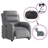 thumbnail of vidaXL Massagesessel Elektrisch Grau Kunstleder