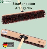 thumbnail of Qualitäts Kehrbesen Straßenbesen für draußen Besen Breite 50cm mit stabilem Stiel Holzstiel 160cm Lang Arengaborsten-Mix