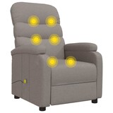 thumbnail of vidaXL Massagesessel Taupe Stoff