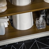 thumbnail of kleankin mueble para debajo del lavabo armario bajo lavabo de madera con 2 puertas y estante ajustable armario de baño de suelo moderno 60x30x60 cm