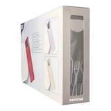 thumbnail of 100 Bestecktaschen 23,5 cm x 7,3 cm anthrazit inkl. farbiger Serviette