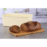 thumbnail of Brotkasten Brotbox Aufbewahrung Brot Kasten mit Deckel Schneidebrett Holz