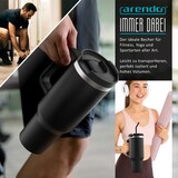 thumbnail of Arendo Thermobecher 1200 ml, Edelstahl Tumbler mit Deckel, Henkel, Strohhalm, doppelwandig, vakuumdicht, auslaufsicher