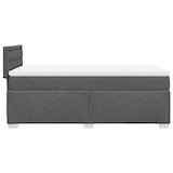 thumbnail of vidaXL Boxspringbett mit Matratze Dunkelgrau 80x200 cm Stoff