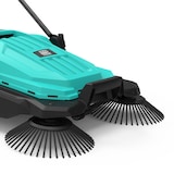 thumbnail of Handkehrmaschine mit 2 Bürsten Mechanische Kehrmaschine Blatt Schmutz Kehrbreite 63 cm Behälter 20L Terrassenreinigung Alleen INTEC
