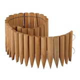 thumbnail of Relaxdays Rasenkante Holz, Beetbegrenzung, HBT: 20x120x2 cm, flexibler Steckzaun, Umrandung für Beet oder Rasen, natur