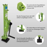 thumbnail of Stockwinde Zahnstangenwinde 3000 kg 72,5-109,5 cm Höhe auomatische Bremse große Grundplatte Hubwinde