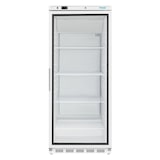 thumbnail of Frigorífico expositor para bebidas, blanco, 1 puerta de vidrio, refrigeración por aire, 190 x 78 x 75 cm, con cerradura, 600L, Polar Serie C CZ787