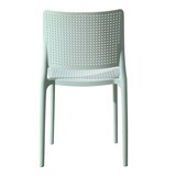 thumbnail of Lot de 4 chaises de terrasse vert sauge en plastique