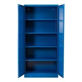 thumbnail of PROREGAL Stahlschrank BEE mit 4 lackierten Fachböden | HxBxT 195x92x42cm | Blau-Blau | Werkstattschrank Werkzeugschrank Aktenschrank Universalschrank