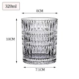 thumbnail of Glas Retro Kristallglas Whiskyglas Wasserbecher Weinglas Saftbecher Klein 320ml