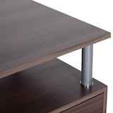 thumbnail of HOMCOM Mesa de Ordenador PC 120 cm para Oficina con Múltiples Estantes Cajón Bandeja de Teclado Soportes para Monitor Impresora y CPU 152x60x88 cm