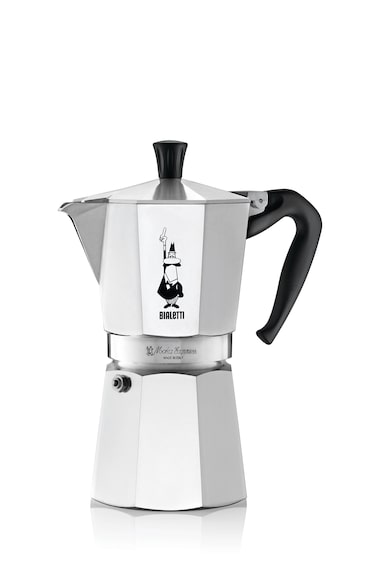 Bialetti Caffettiera Moka Express Alluminio, Argento, Capacità 9 Tazze