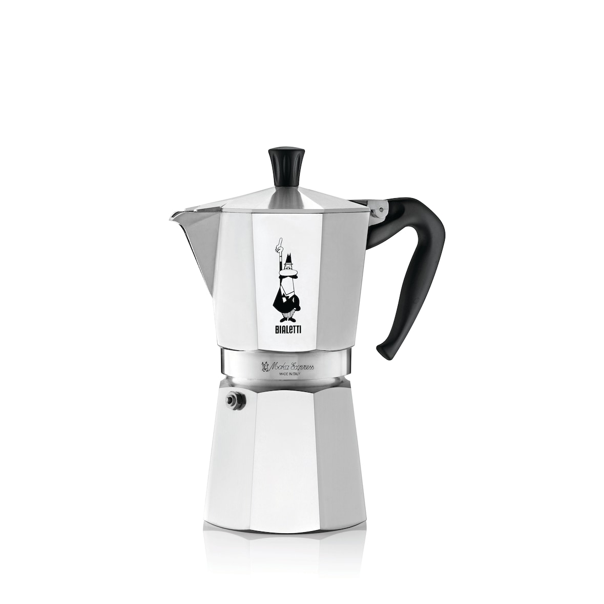 Bialetti Moka Express Espressokocher, Aluminium, 9 Tassen