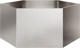thumbnail of vidaXL Pflanzkübel Sechseckig 104x90x45 Edelstahl