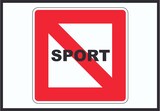 thumbnail of Fahrverbot für Sportboote Symbol Sportfahrzeuge verboten A3 Rückseite selbstklebend