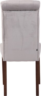 thumbnail of DELUKE® Esszimmerstuhl WALES Samt - 98x45x63cm, grau, Holz Gestell Stühle Esszimmerstühle Stuhl Esszimmer Esstisch Stühle Küchenstuhl