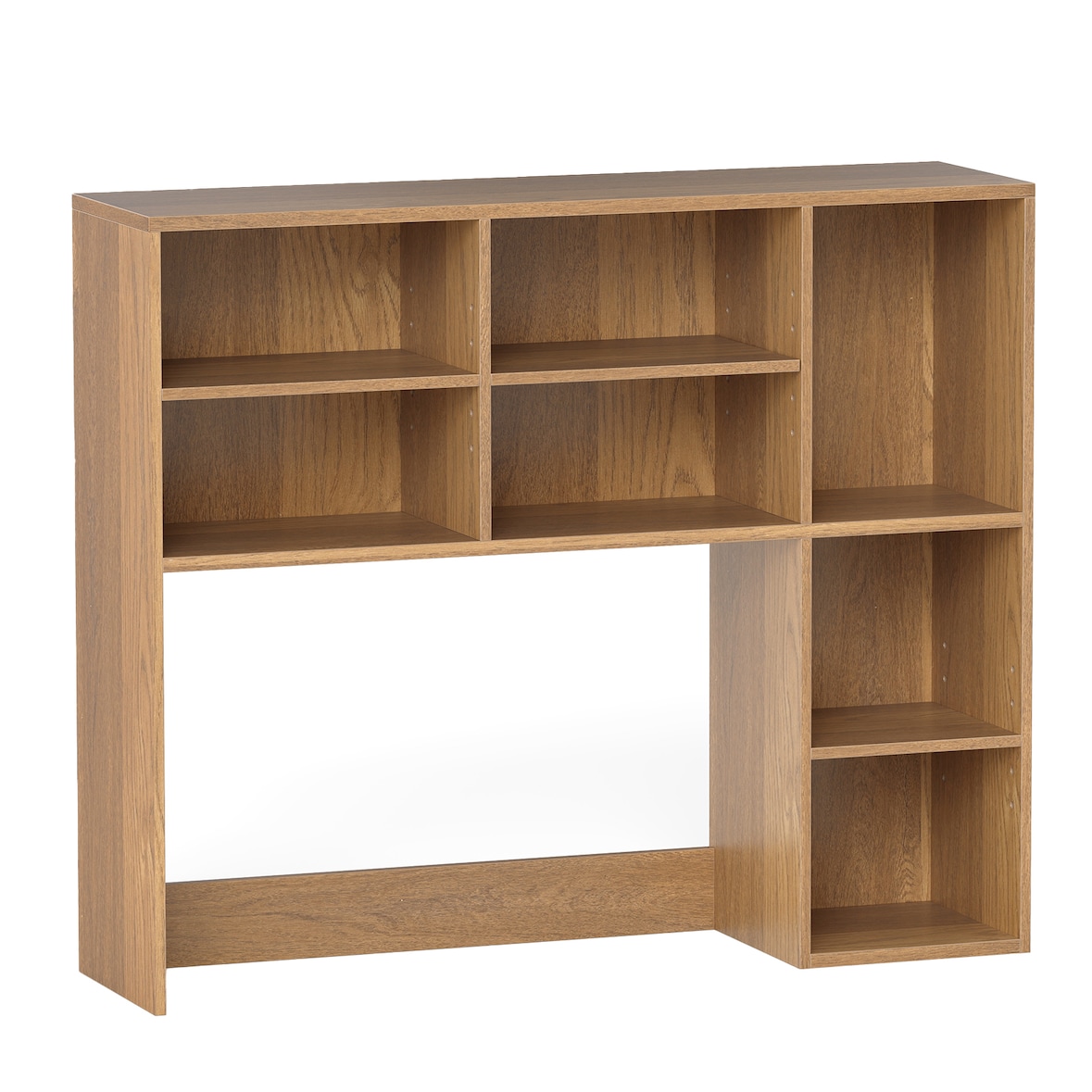 COSTWAY Estantería de escritorio, con capacidad para monitores de hasta 27 pulgadas, estantería para banco de trabajo