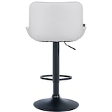 thumbnail of Banco de bar em couro sintético Vonore branco/preto