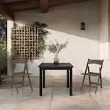 thumbnail of Gartenstuhl / Klappstuhl Travano 1 (2er Pack / 2 Stühle) Kunststoff braun hjh LIVING