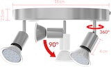 thumbnail of Monzana LED Deckenstrahler 3 Flammig Rund
