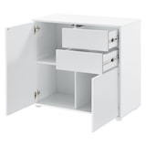 thumbnail of Helloshop26 - Cassettiera con 2 cassetti e 2 ante 74 x 79 x 36 cm bianco opaco 03_0006818