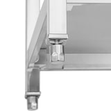 thumbnail of Royal Catering - Royal Catering RCGS-1B100D6 Évier 1 bac de 400 x 400 x 250 mm avec étagère supplémentaire en acier inoxydable