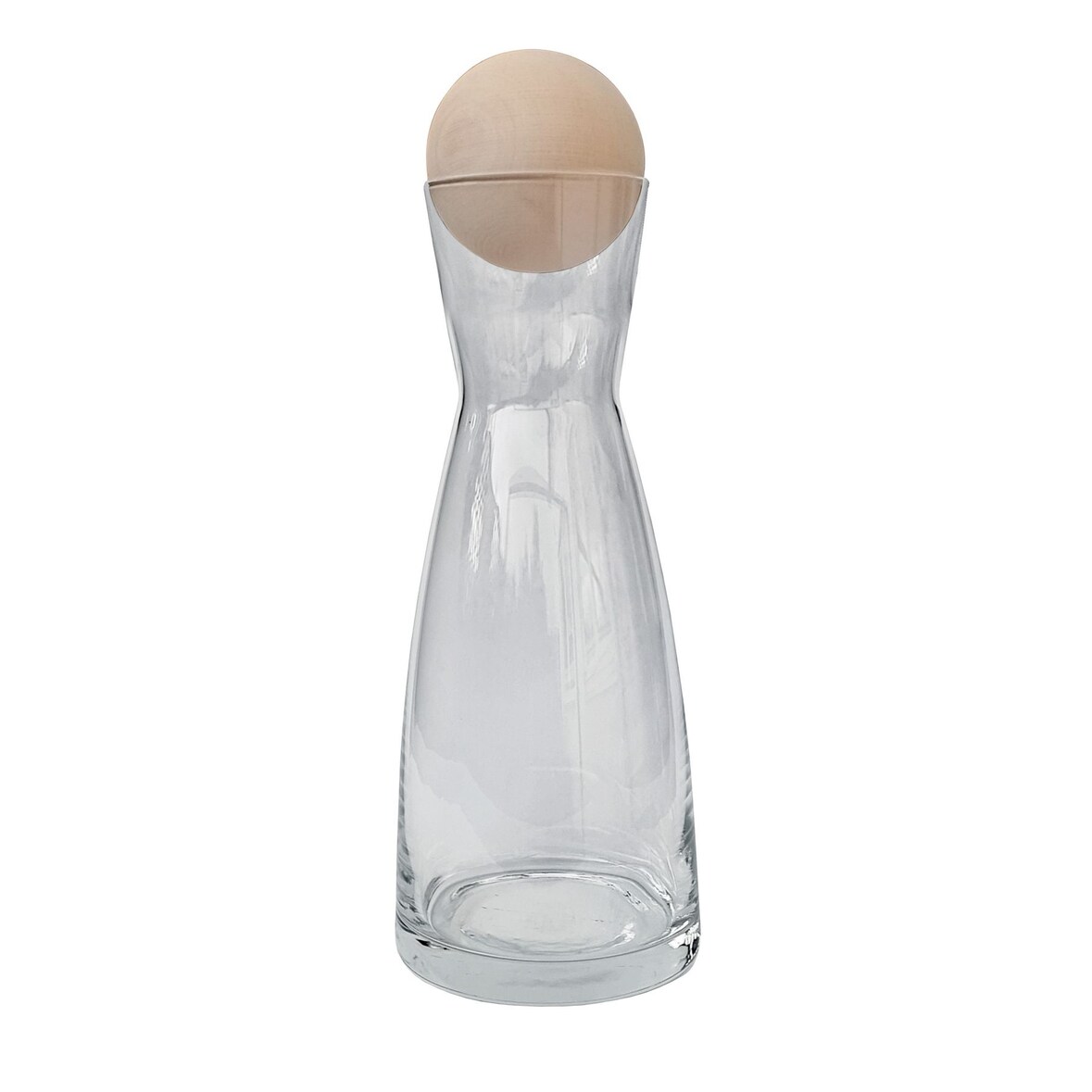 Glas-Karaffe mit Zirben-Kugel Wasserkaraffe 40.10-007