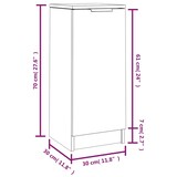 thumbnail of Helloshop26 - Buffet Sideboard Kommode Kleiderschrank Aufbewahrungsmöbel Organizer für Küche Wohnzimmer Lounge 2er-Set 30 x 30 x 70 02_0036725