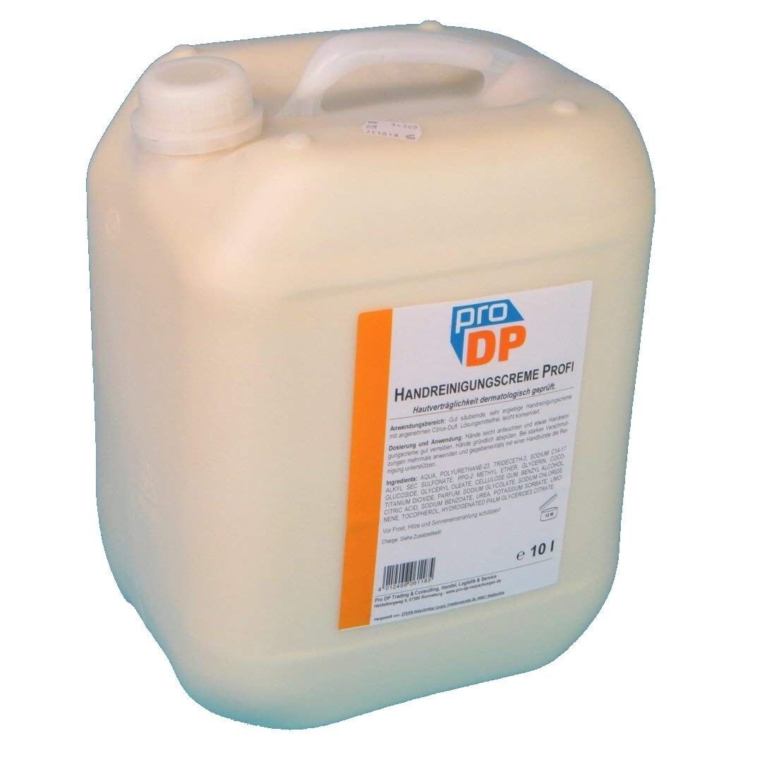 10l Pro DP Handreinigungscreme Profi Handwaschpaste extrastark flüssig mit Citrus Duft
