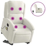 thumbnail of vidaXL Massagesessel mit Aufstehhilfe Elektrisch Creme Samt