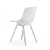 thumbnail of Lot de 4 chaises scandinave aluminium blanches