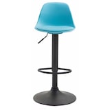 thumbnail of Lot de 2 tabourets de bar Kiel similicuir et coque en plastique Bleu