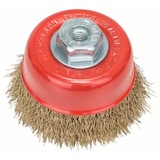 thumbnail of Topfbürste, Messing, gewellter Draht, 75 mm, 0,3 mm, 12000 U/ min, M 10