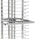 thumbnail of METRO Professional Verrijdbare bordenwagen GPRT1000, roestvrij staal, 65,5 x 65,5 x 160,5 cm, 80 borden, zilver