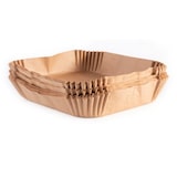 thumbnail of Rachs KOCHWERK Backpapier Schalen für Heißluft-Fritteusen 100er-Set 20x20x4,5cm braun