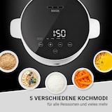 thumbnail of N8WERK Reiskocher 2l - 5 Programme - Touch-Display - ohne Anhaften & Überkochen - automatische Warmhaltefunktion & Überhitzungsschutz - inkl. Dampfgar