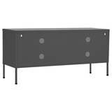 thumbnail of Mueble para TV de acero gris antracita 105x35x50 cm