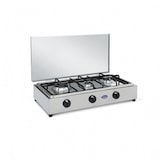 thumbnail of CFParker Fornello 3 fuochi a gas GPL con valvola di sicurezza in acciaio inox con piano estraibile per uso esterno Made in Italy - FO300ACCGPS