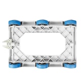 thumbnail of GILAC Socle rouleur 6 roues silence - axe acier - Gris G170327